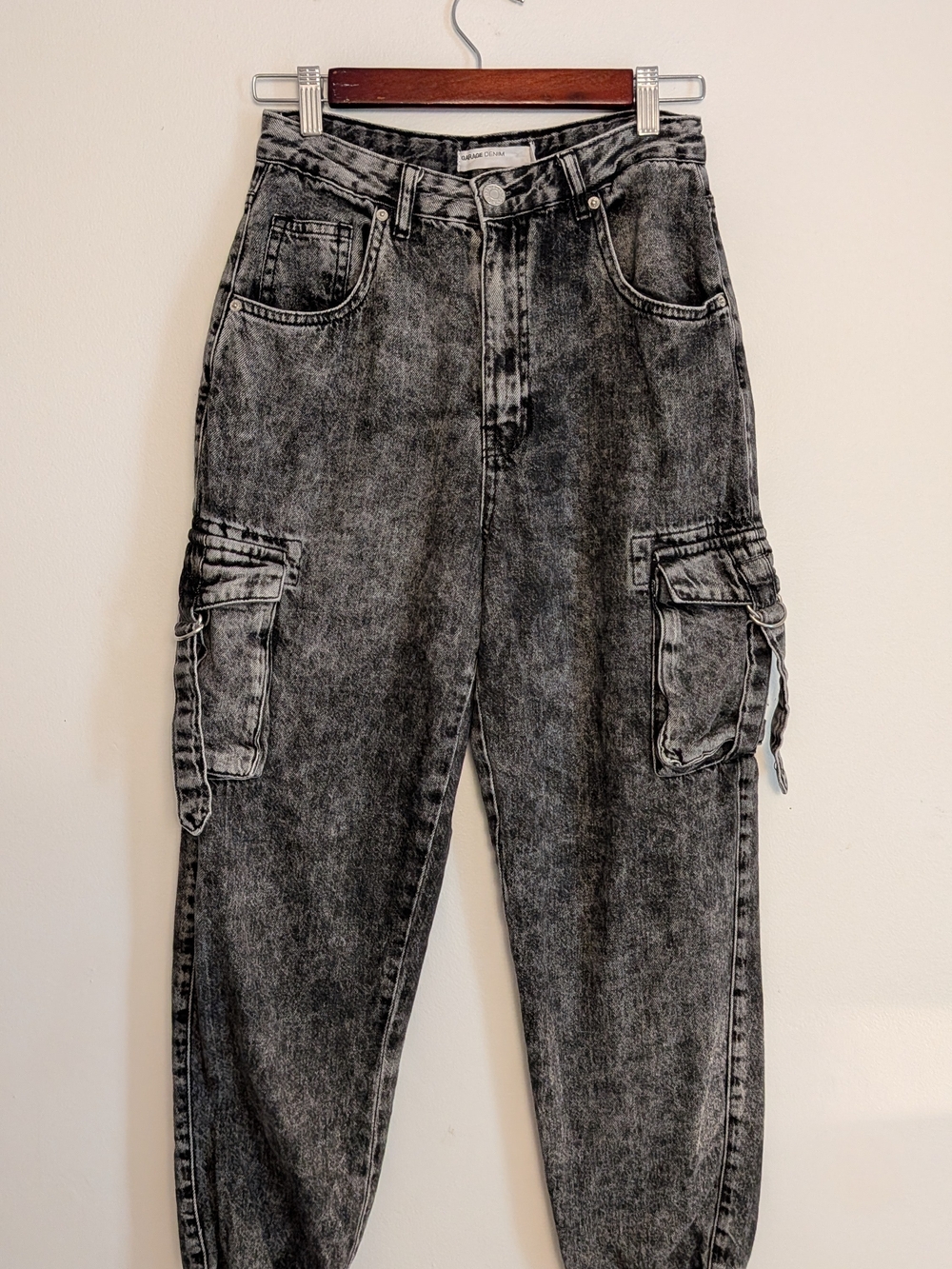 Garage relaxed grey Washed Cargo Jeans